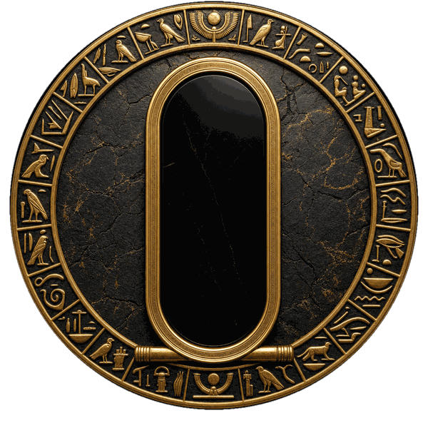 Emblem: eine leere Kartusche